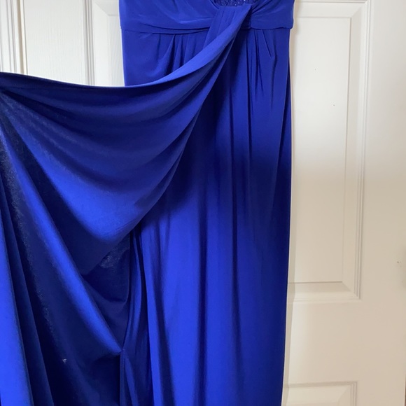 R&M Richards Sleeveless Blue Formal Dress - Picture 4 of 14